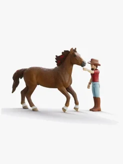 Schleich Legetøjsfigurer-42711 Horse Club Hannah & Cayenne Legesæt