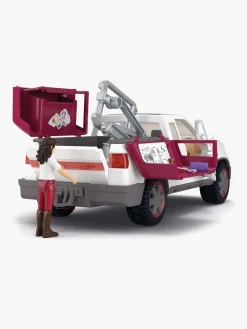 Legetøjsfigurer|Schleich Dyrlægebil med Anhængervogn