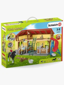 Legetøjsfigurer|Schleich Farm World Legesæt Hestestald