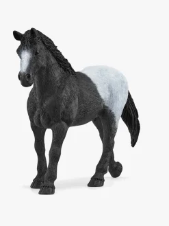 Legetøjsfigurer|Schleich Legetøjssæt Hesteboks med Hoppe og Føl Flerfarvet/Sort