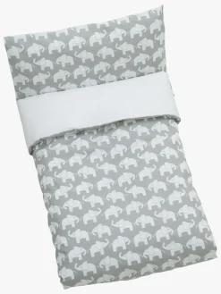Børn RttStart Sengetøj-Sengesæt Tremmeseng Elefant 100x130, Grå