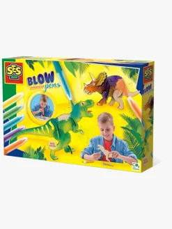 SES Kreativt Legetøj-Creative Airbrush-pustetusser Dinosaurer