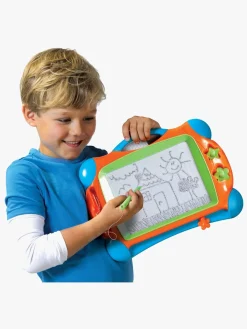 Kreativt Legetøj|SES Creative  Magnetisk Tegnetavle inkl. 2 Stempler