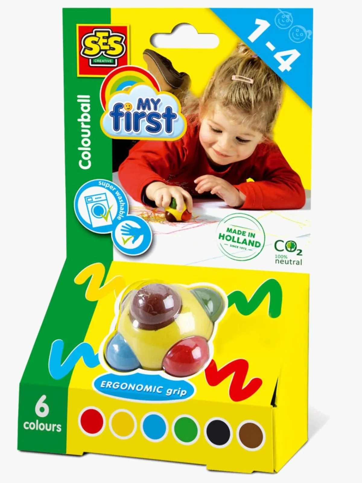 Børn SES Legetøj Til Børn På 0-10 År|Kreativt Legetøj-Creative Min Første Farvebold