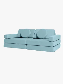 Børnemøbler|Shappy Play Bygbar Sofa 160x80 cm, Sky Blue