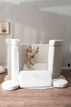 Børn Shappy Børnemøbler-Play Teddy Bygbar Sofa 160x80 cm, Cream White
