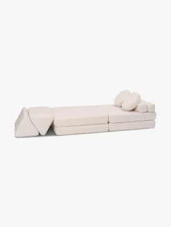 Børn Shappy Børnemøbler-Play Teddy Bygbar Sofa 160x80 cm, Cream White