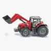 Legetøjsbiler & -Fartøjer|SIKU Massey Ferguson Traktor med Frontlæsser