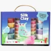 SilkClay Kreativt Legetøj-Silk Clay Gaveæske Blandede Farver