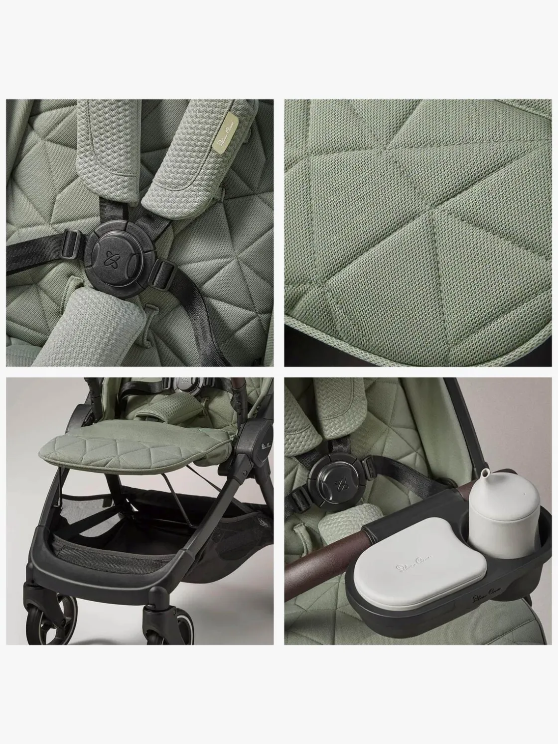 Rejseklapvogne|SilverCross Silver Cross Clic Klapvogn, Sage Grøn