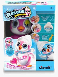 Interaktivt Legetøj|Silverlit Rescue Interaktiv Pingvin, Pink Lyserød