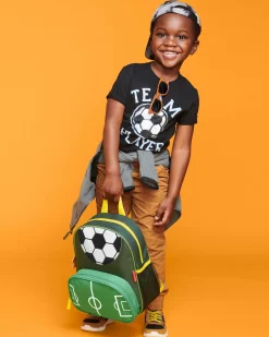 Tasker|SkipHop Skip Hop Spark Style Little Kid Rygsæk Fodbold Grøn
