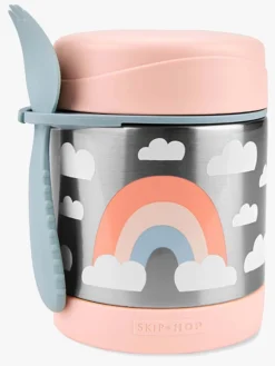 Spisetid|SkipHop Skip Hop Spark Style Termobeholder Regnbue Lyserød/Blå/Hvid