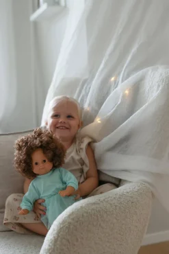 Dukker & Bamser|Skrllan Skrållan Lillan Taledukke Mørkt Hår 36 cm Flerfarvet