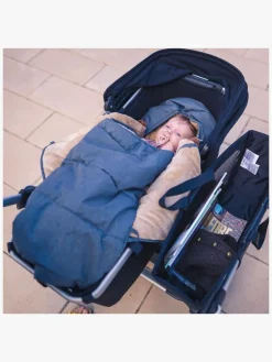 Køreposer|Sleepbag Mini Vinterkørepose, Grey Mélange/Brown Grå