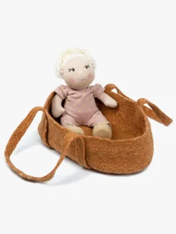 Dukker & Bamser|Smallstuff Dukkekurv, Rose Hip Brun