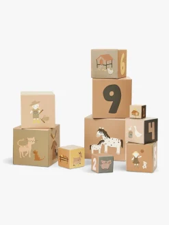 Babylegetøj|Smallstuff Farm & Dolls 1-10 Stablekasser Blå