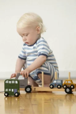Smallstuff Trælegetøj-Træklegetøj Biltransport