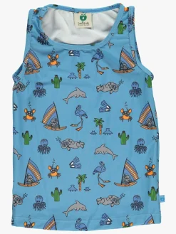 Uv & Strand|Smfolk Småfolk Badetop, Sky Blue Blå