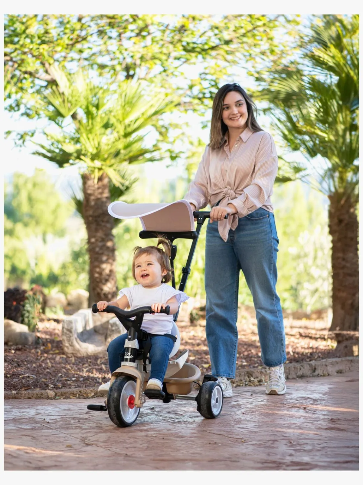 Cykler|Smoby Baby Balade Trehjulet Cykel Plus, Beige