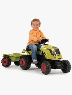 Smoby Pedal- & Gåbiler-Claas Farmer Traktor m. Lad XL
