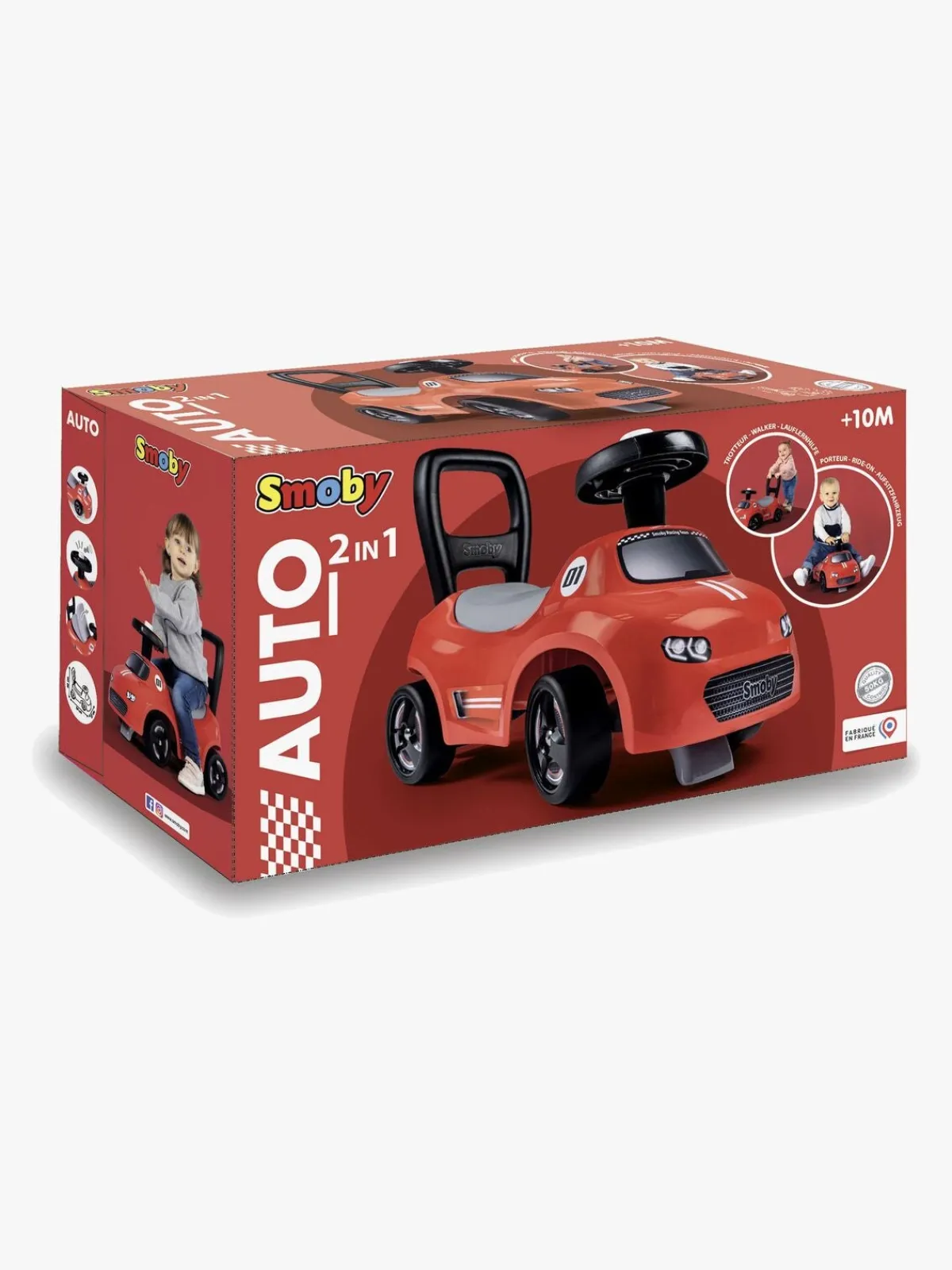 Pedal- & Gåbiler|Smoby Gåbil, Rød Rød