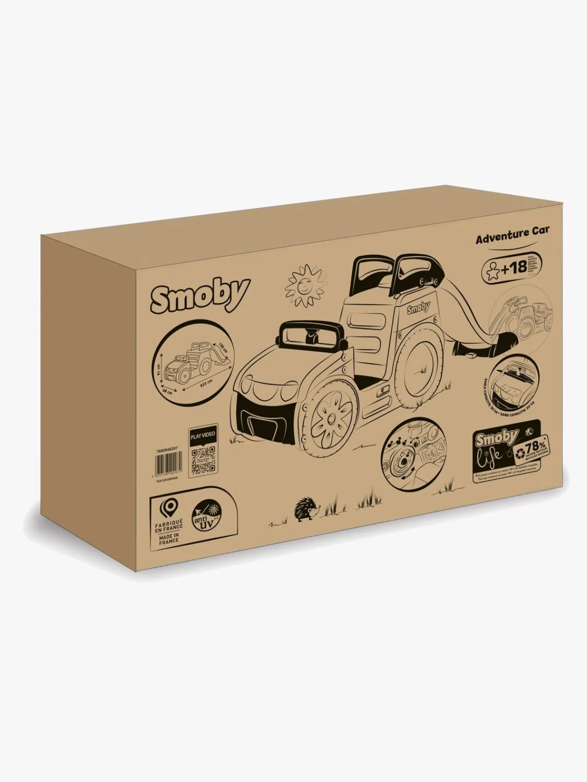 Udeleg|Smoby Life Adventure Car Rutsjebane