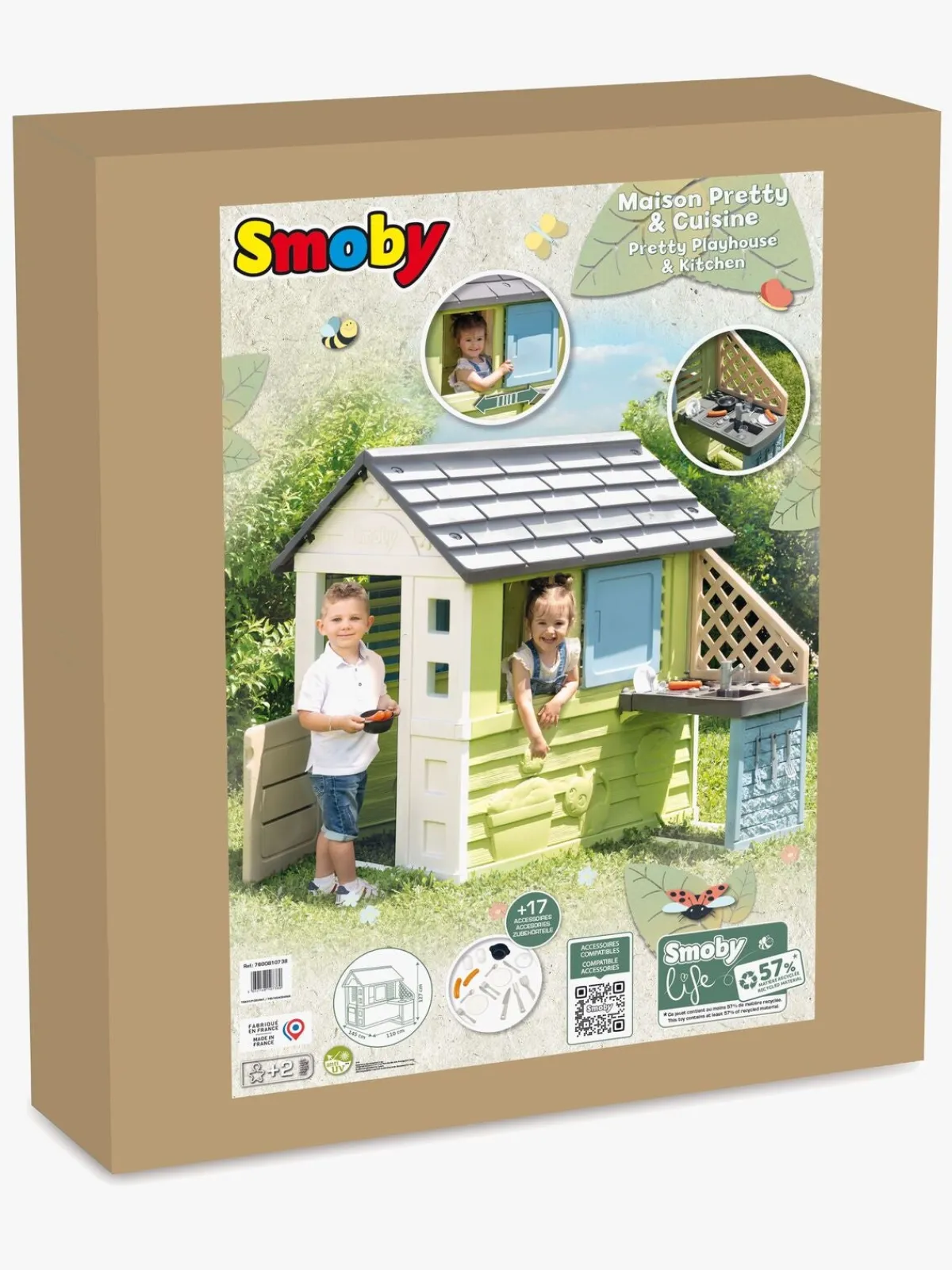 Udeleg|Smoby Life Pretty Legehus med Køkken
