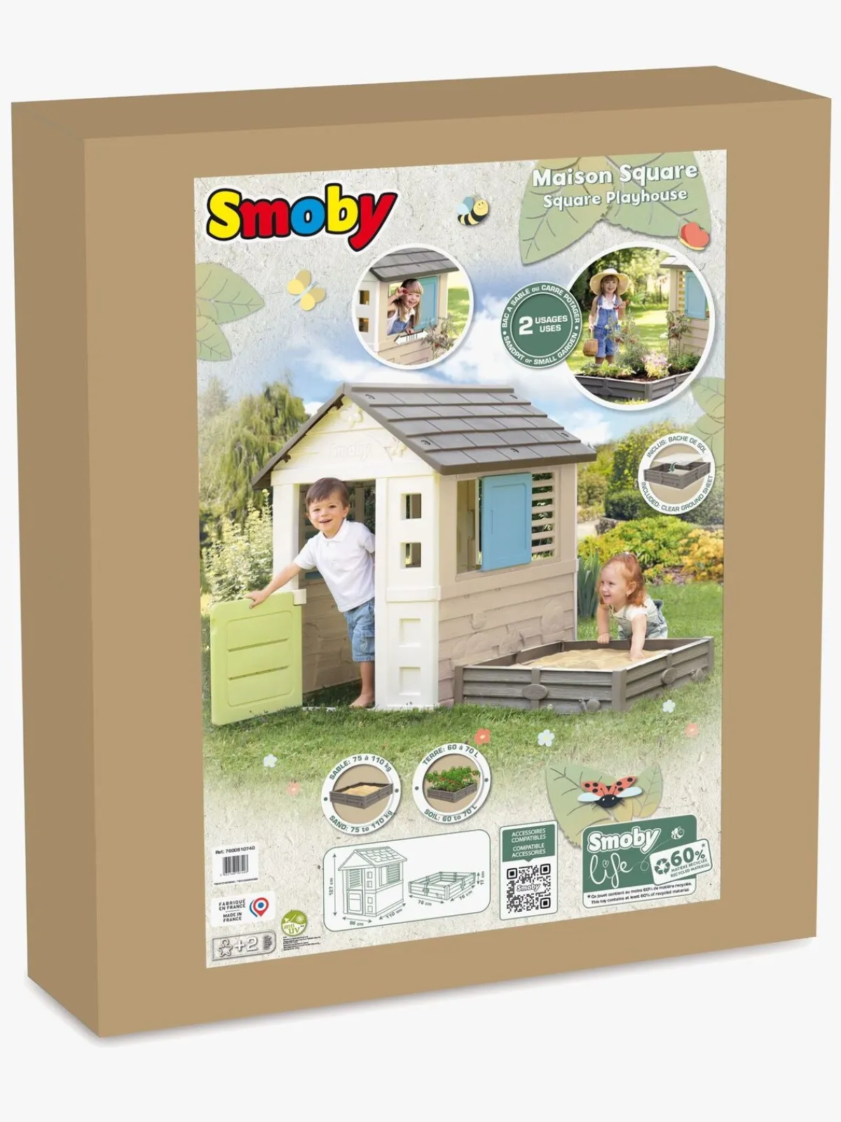 Udeleg|Smoby Life Square Legehus