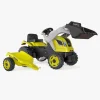 Pedal- & Gåbiler|Smoby  Maks Farmer Traktor + Trailer