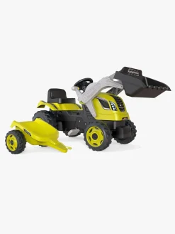 Pedal- & Gåbiler|Smoby  Maks Farmer Traktor + Trailer