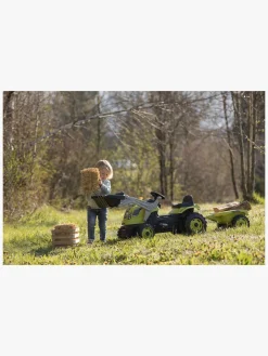Pedal- & Gåbiler|Smoby  Maks Farmer Traktor + Trailer