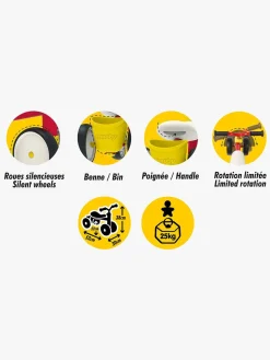 Pedal- & Gåbiler|Smoby Mickey Rookie Gåcykel