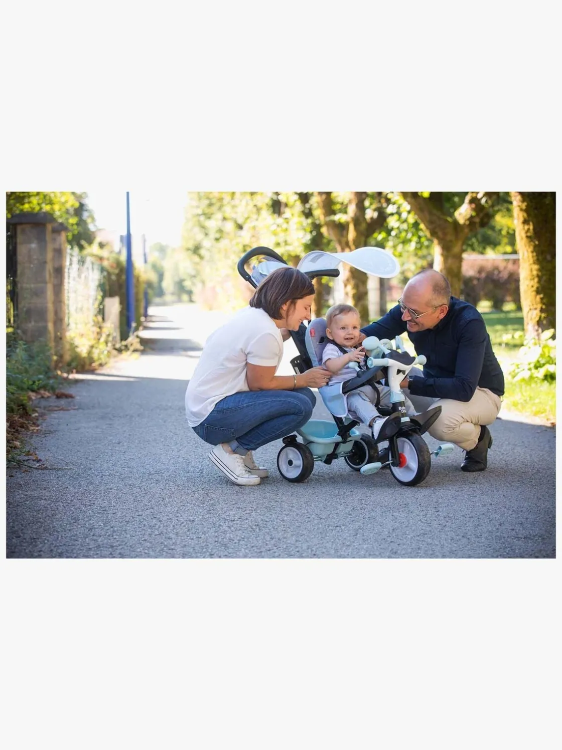 Cykler|Smoby Trehjulet Cykel Baby Driver Plus, Blå