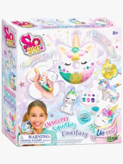 Kreativt Legetøj|SoBeads So Beads Sæt Mal Squishies Enhjørninger 4-Pak