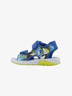 Sandaler & Klipklapper|Sonic Blinkende Sandaler, Blue/Neon Yellow