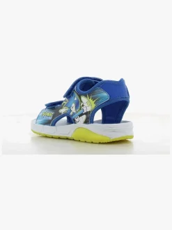 Sandaler & Klipklapper|Sonic Blinkende Sandaler, Blue/Neon Yellow