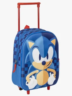Tasker|Sonic Kids Rygsæk Trolley 3D, Blå