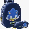 Børn SonicTheHedgehog Tasker-Sonic The Hedgehog 3D Rygsæk 8,5L & Penalhus