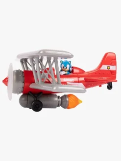 Sonic Legetøjsbiler & -Fartøjer-Tornado Biplan med -figur