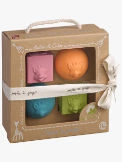 SophietheGiraffe Babylegetøj-Sophie the Girafe So Pure Sæt med Bolde & Terninger