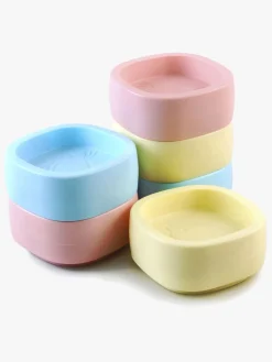 Børnesenge & Tilbehør|Spacebabies Sengeklodser, Lyserød/Blå/Gul