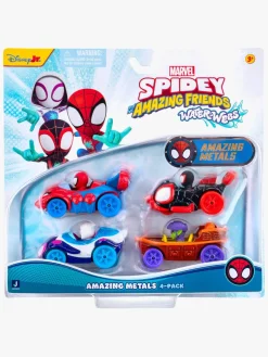 SpideyandFriends Legetøjsbiler & -Fartøjer-Spidey And His Amazing Friends Bilsæt 4-pak