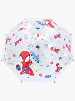 Børn SpideyandFriends Tilbehør-Spidey and His Amazing Friends Paraply Rainy Days, Rød