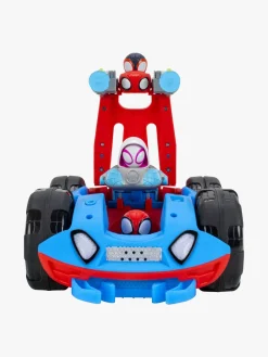 SpideyandFriends Legetøjsfigurer-Spidey And His Amazing Friends Flip & Reveal Bilsæt