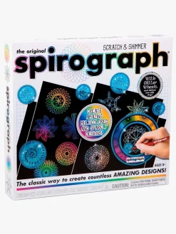 Spirograph Kreativt Legetøj-Tegneværktøj Skrab og Shimmer