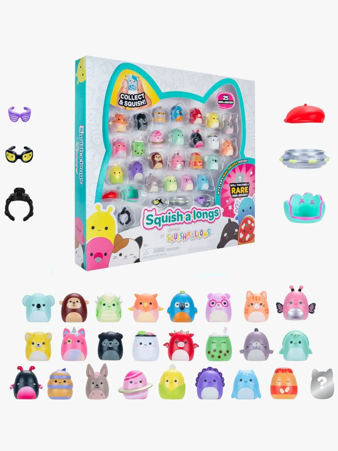 Legetøjsfigurer|Squish-a-longs Figursæt 25-pak 2,5 cm Series 1