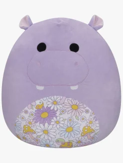 Dukker & Bamser|Squishmallows Bamse Hanna Hippo 50 cm Lilla/Flerfarvet