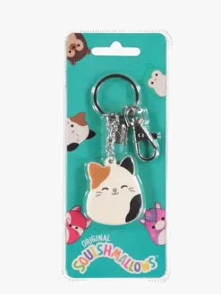 Tilbehør|Squishmallows Nøglering, Cameron Hvid/Sort/Brun