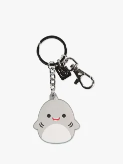 Tilbehør|Squishmallows Nøglering, Gordon Hvid/Grå
